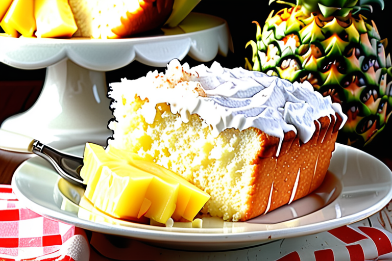 crushed pineapple and angel food cake mix