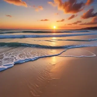 beach background sunset