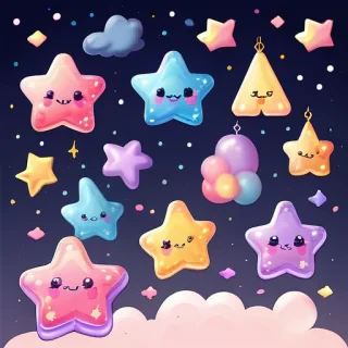 cute stars png