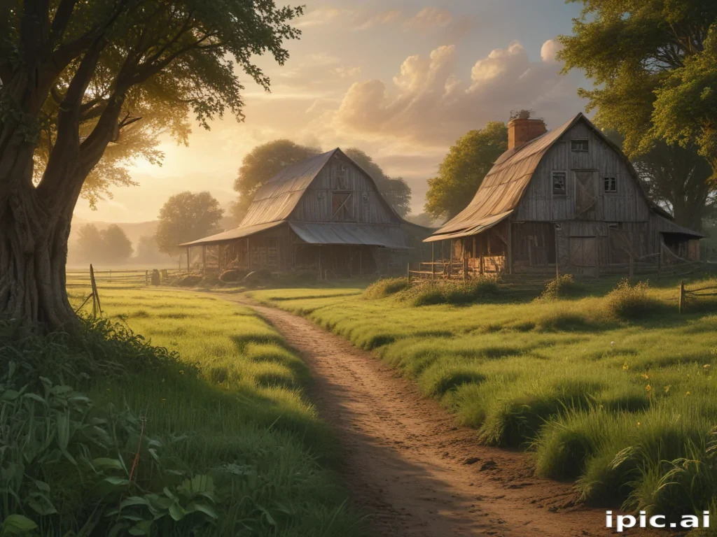 background of a farm