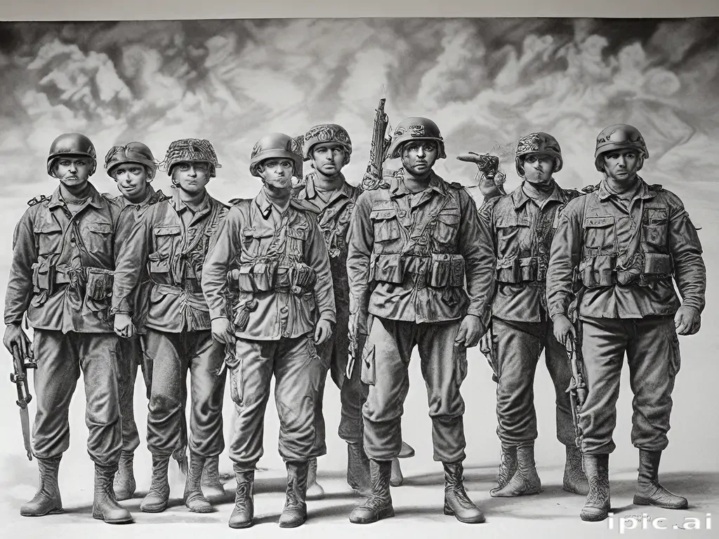 army drawing