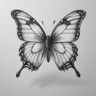 buterfly sketch