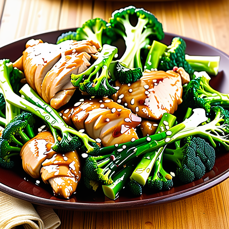 chinese chicken and broccoli nutrition information