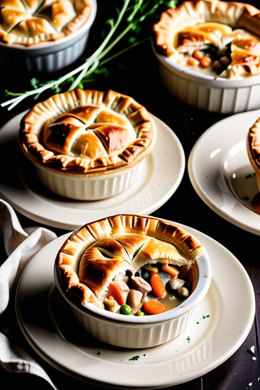 what to serve with mini chicken pot pies