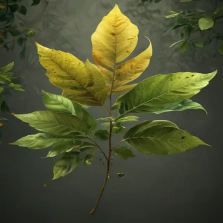 leaves no background