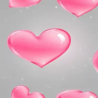transparent pink heart