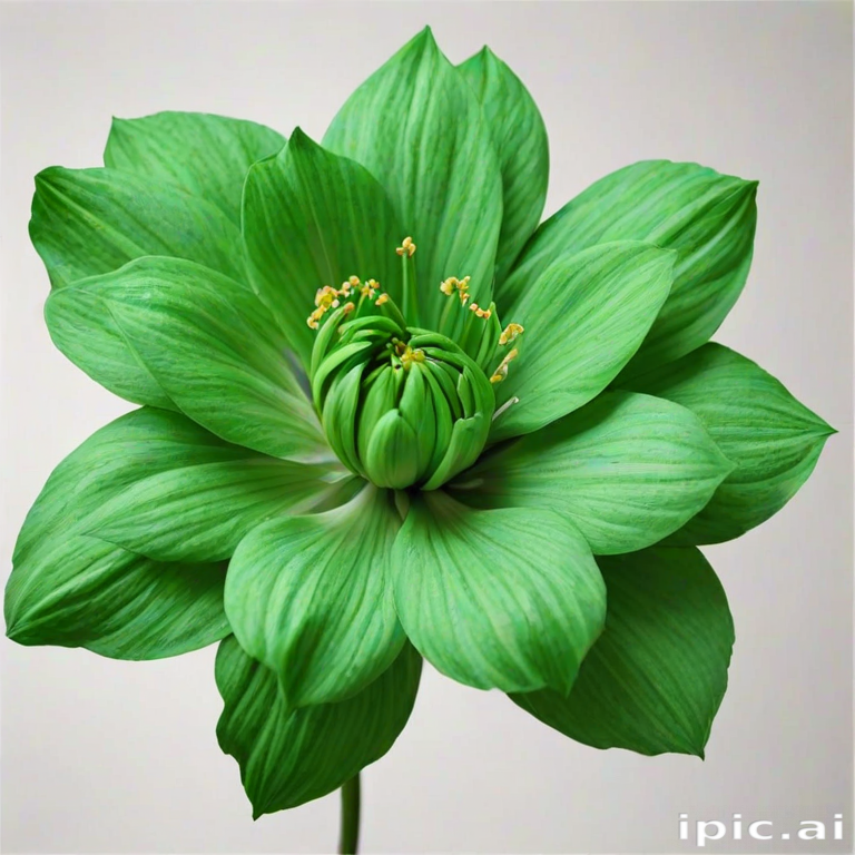green flower png