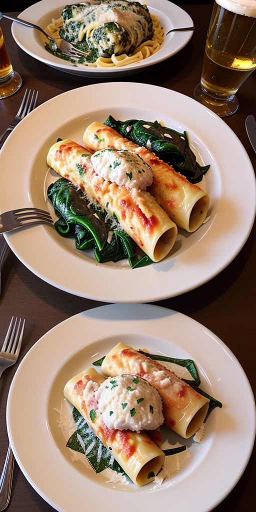 maggiano's chicken & spinach manicotti