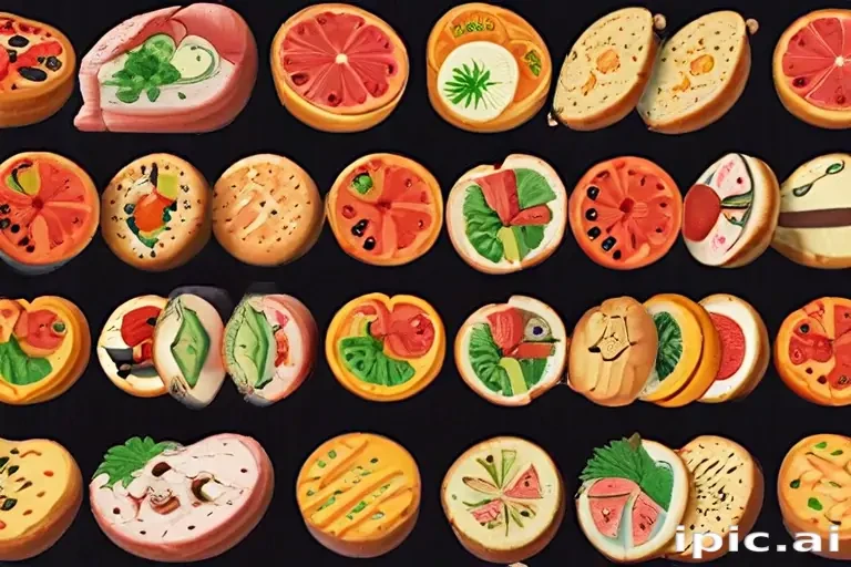 animated food
