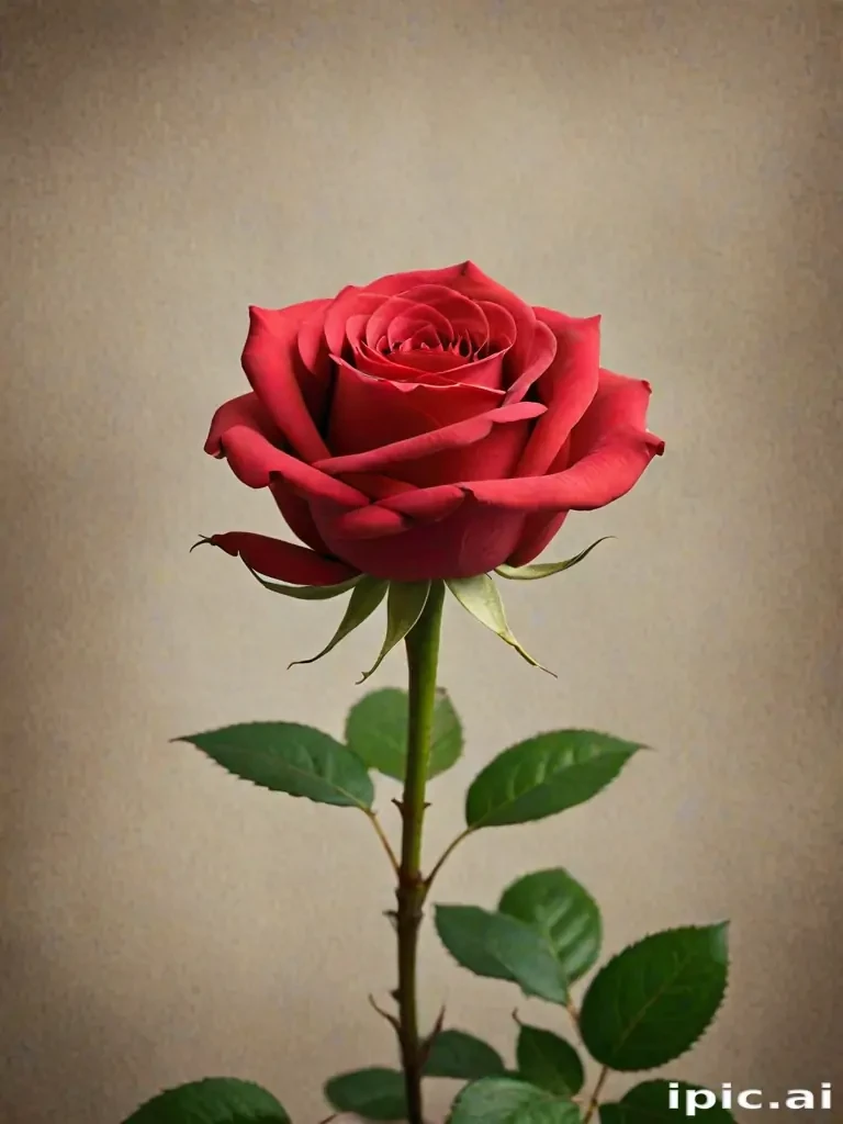 image of a red rose