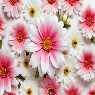 flower white bg
