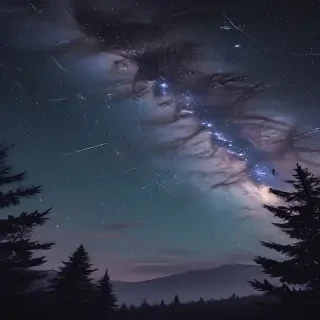 starry background aesthetic
