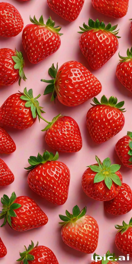 strawberry background aesthetic