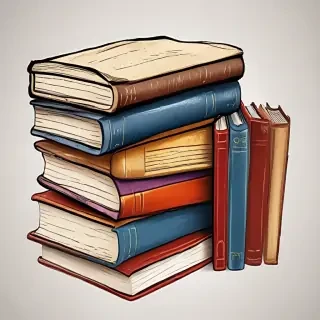 stacked books clip art