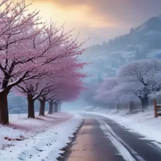 snowing iphone wallpaper