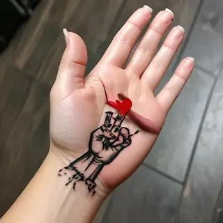i love you sign language tattoo