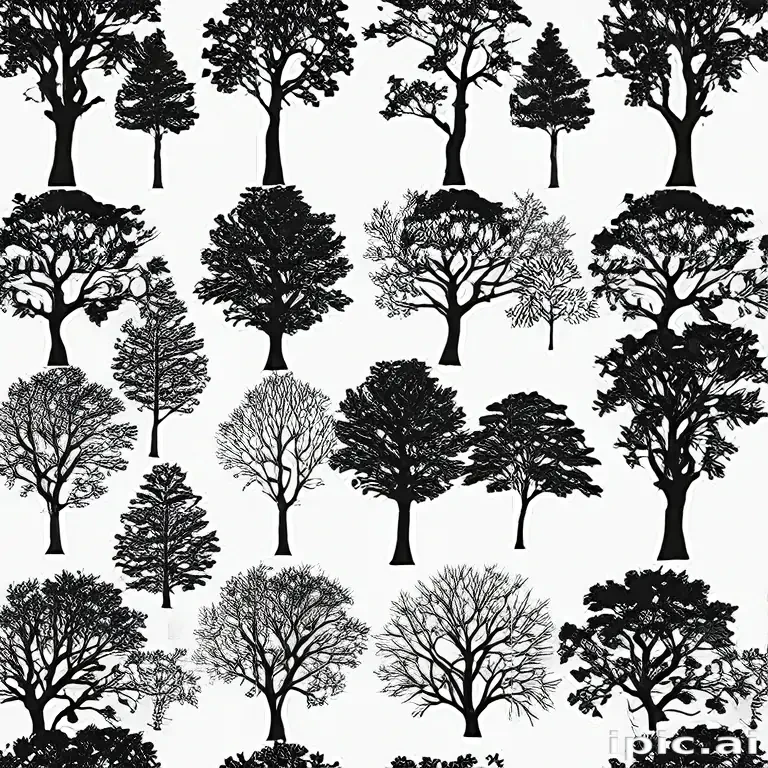 trees silhouette png