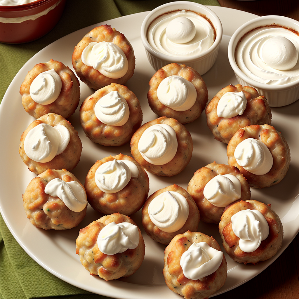 red lobster sausage balls with cream cheese