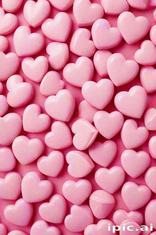 pink hearts background