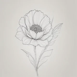 flower line art