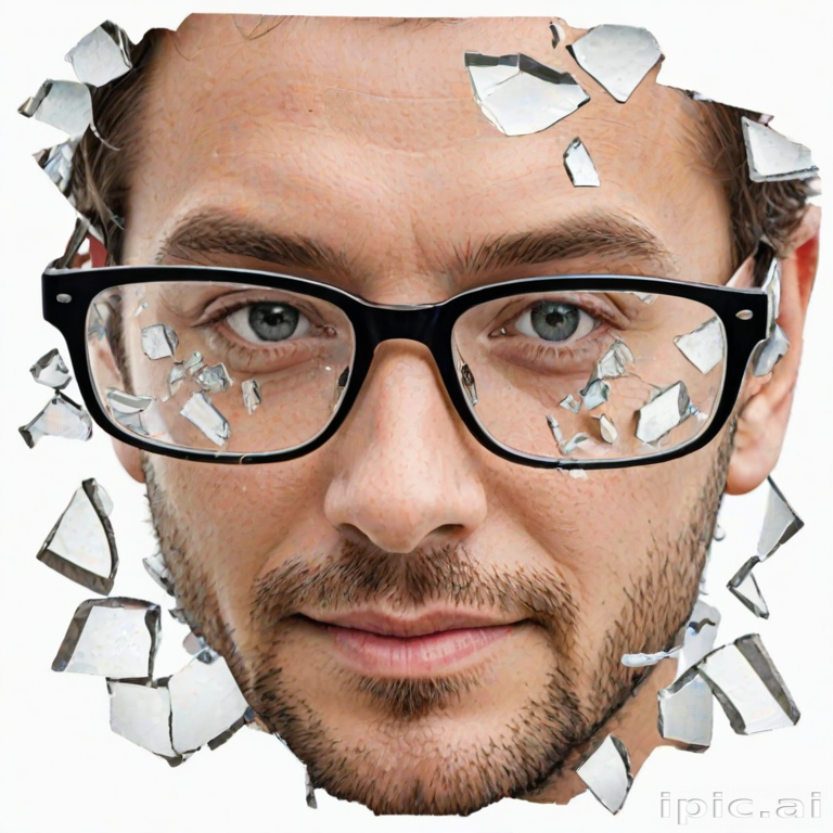 broken glasses png