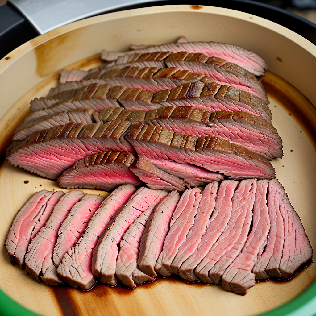flank steak on the big green egg