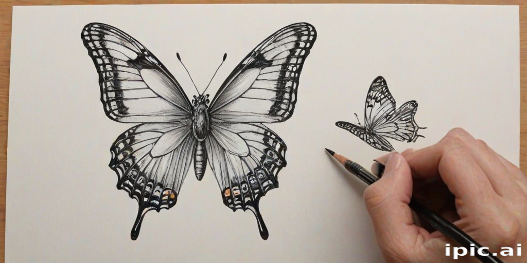 butterfly drawing picture