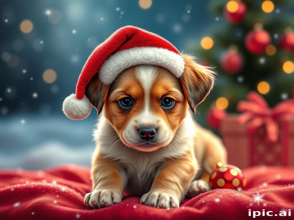 christmas puppy desktop backgrounds