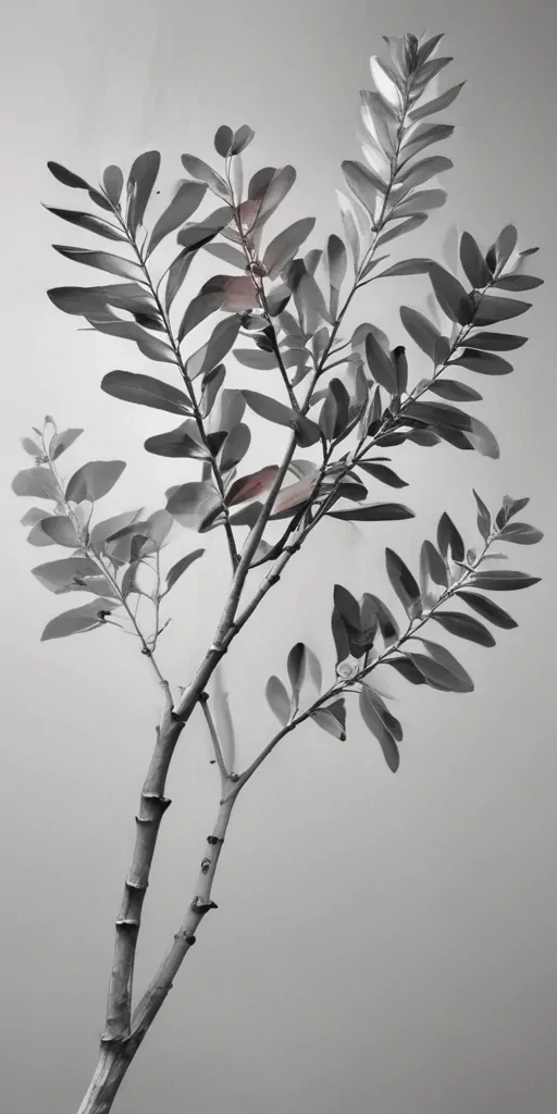 eucalyptus clipart black and white