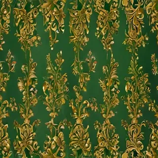 gold and green background
