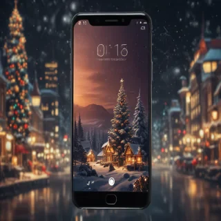 xmas phone background