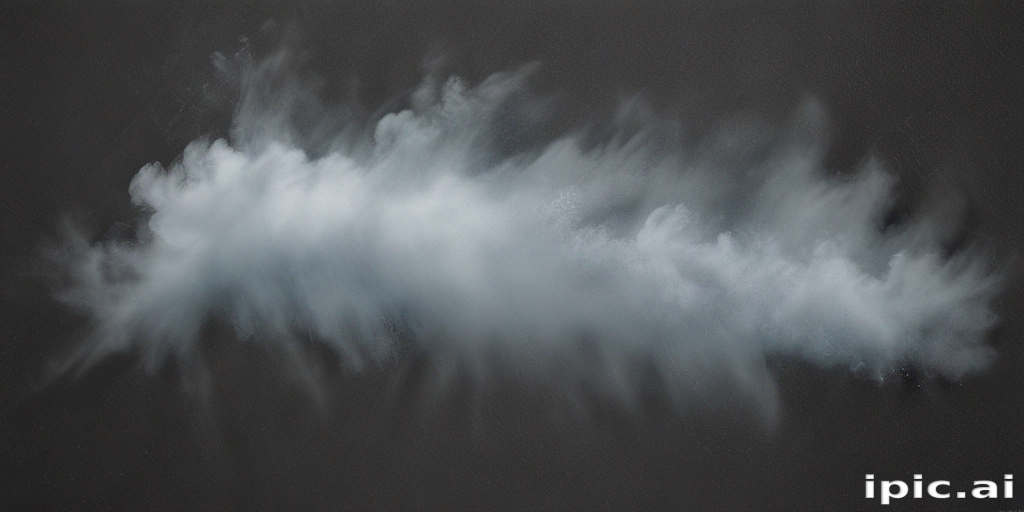 Dynamic White Cloud Formation Against a Dark Background in Nature's Canvas