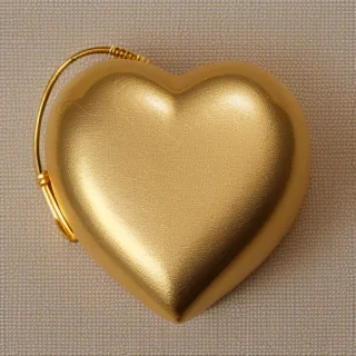 gold heart png