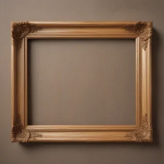 wooden picture frame png