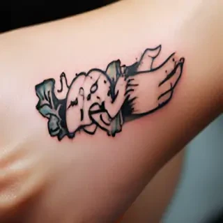 i love you sign language tattoo