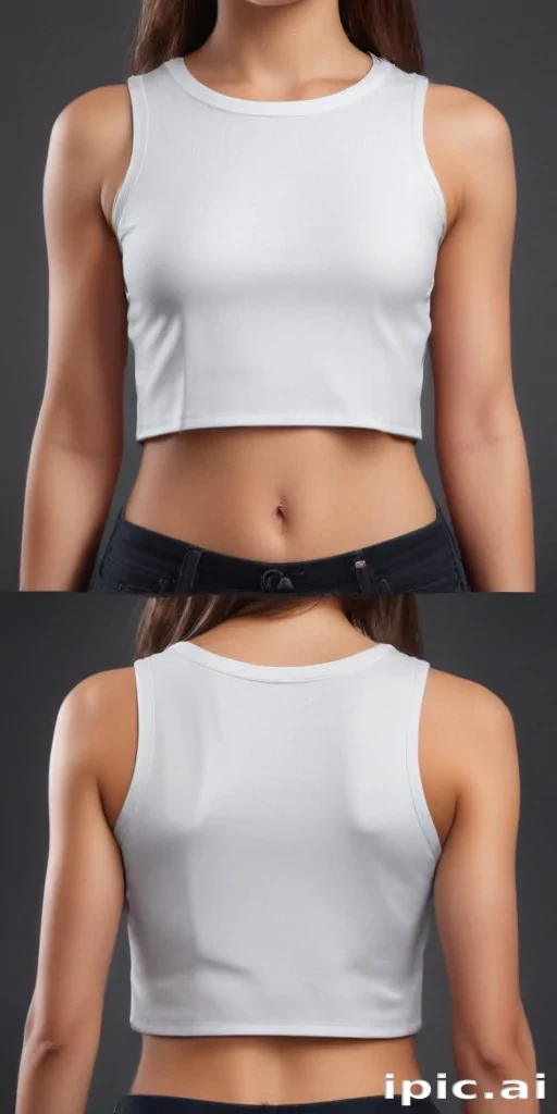 crop top shirt mockup