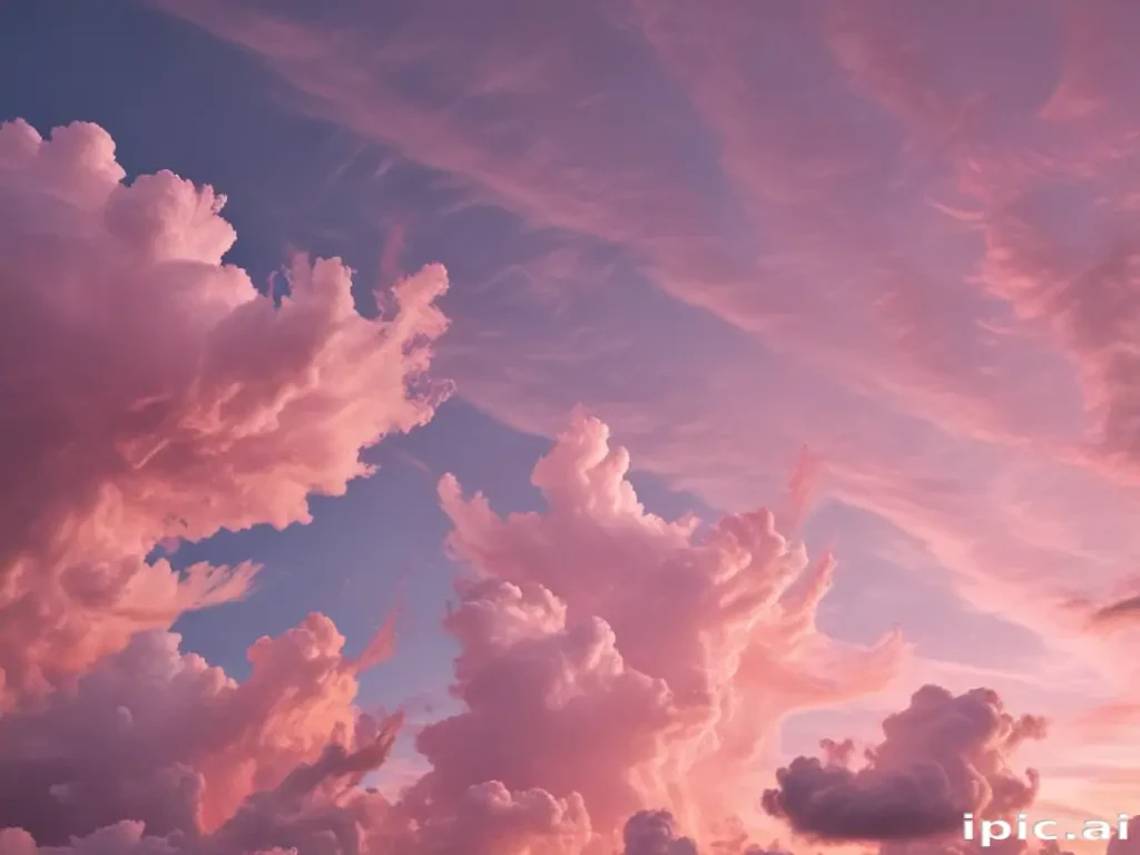 aesthetic pink clouds