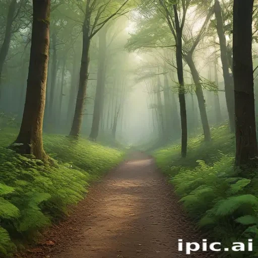 beautiful magical forest background