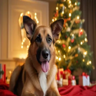 dog christmas photos
