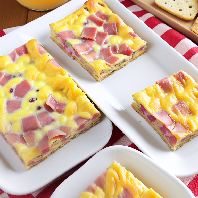 ham and cheese breakfast bars
