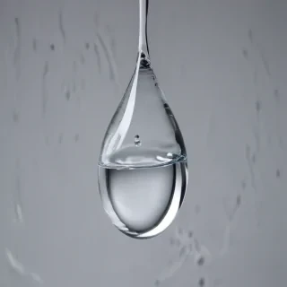 transparent water drop