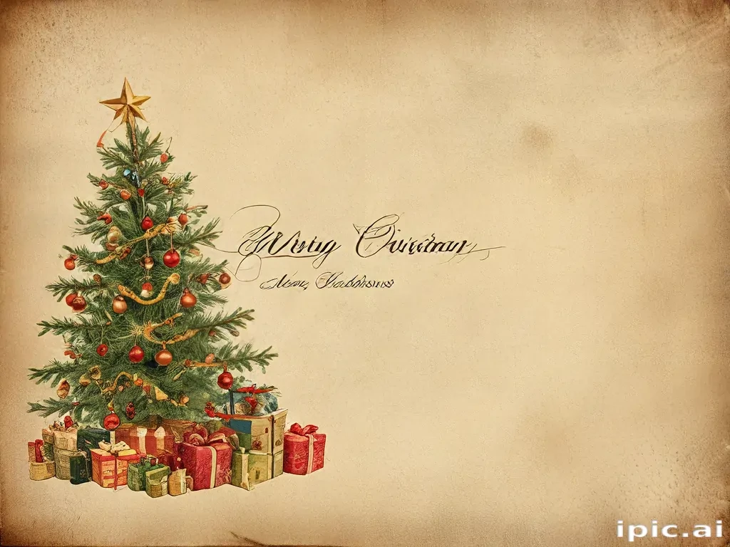 vintage merry christmas