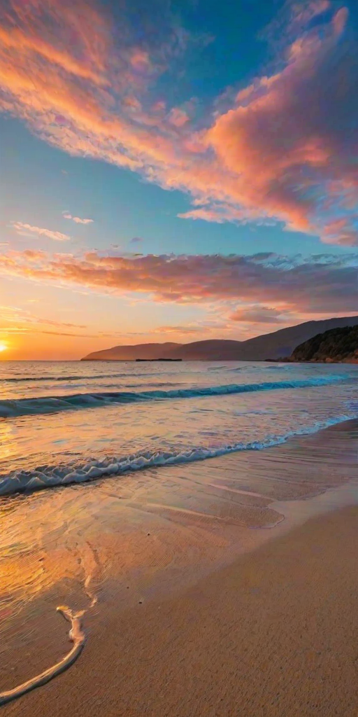 beach background sunset