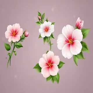 clipart flowers transparent background