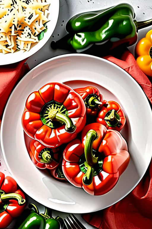 what to serve with stuffed red peppers