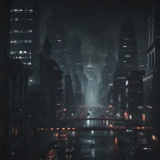 dark city background