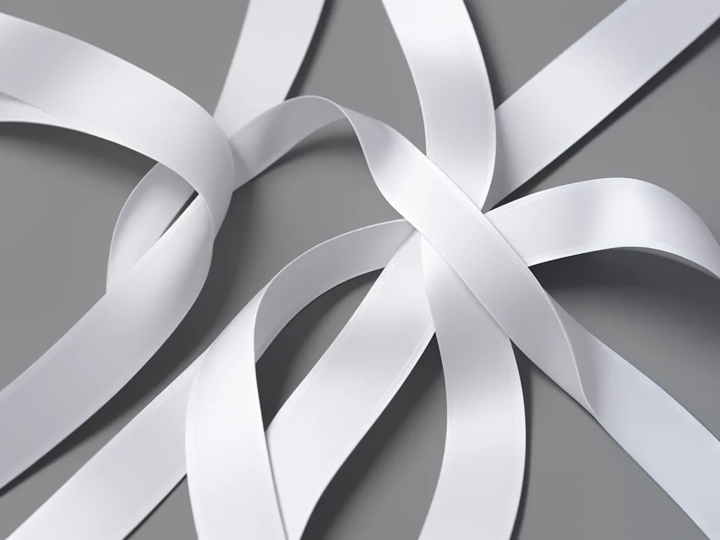 white ribbon png