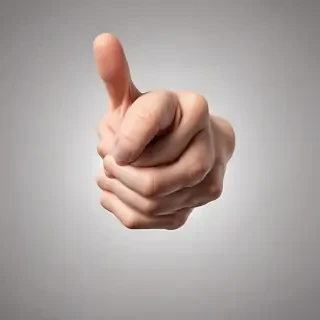 finger pointing png