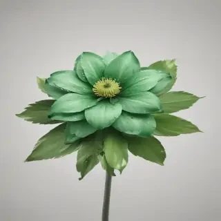 green flower png