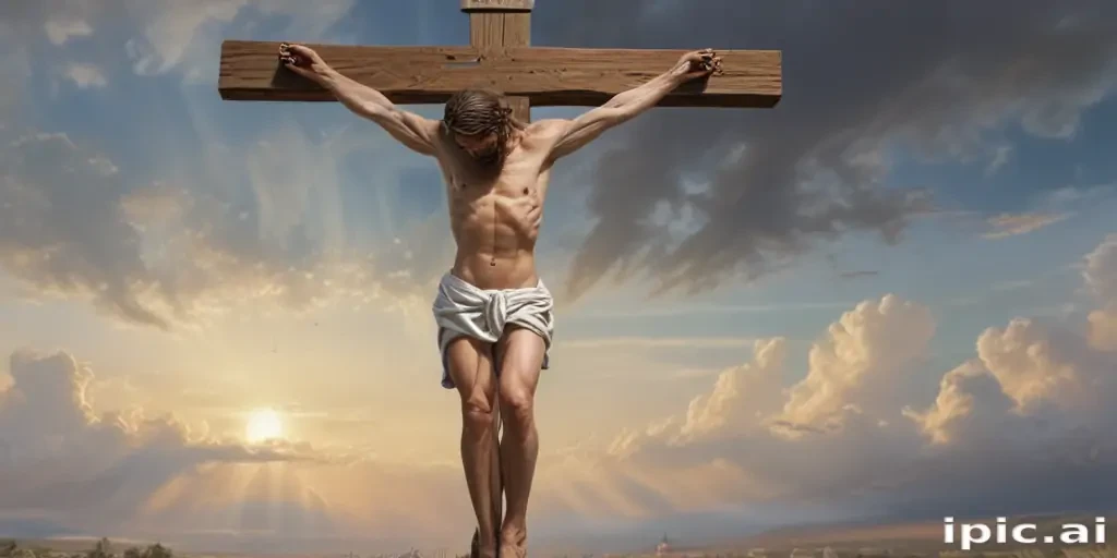 jesus on the cross picture